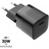 Síťová nabíječka FIXED Mini s USB-C výstupem a podporou PD, 30W, černá FIXC30M-C-BK