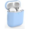 Enem Jednofarebný obal na Airpods 1/2 - Svetlo modrý APP1OAIR015