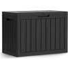Záhradný úložny box čierny 170 L
