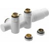 Bruckner WICHER COMBI pripojovacia sada termostatická pre stredové pripojenie 50mm, biela 600.331.4