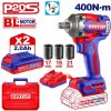 Rázový uťahovák EMTOP 20V P20S 400 Nm, sada