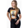 Tričko s krátkym rukávom Crazy Scissors Mona Lisa - čierne, XL