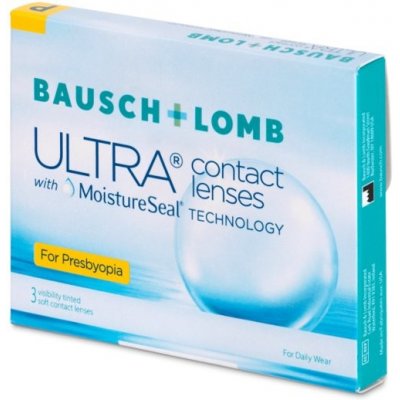 Bausch & Lomb Bausch + Lomb ULTRA for Presbyopia (3 šošovky) Dioptrie -9,00, Adícia vysoká, Zakrivenie 8.5