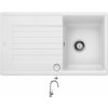 Blanco ZIA 45 SL biela + excentrické ovládanie + Blanco MIDA-S chróm 521454
