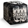 Sablio Taburet Cube Stranger Things White: 40x40x40 cm