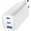 GEMBIRD PD nabíjačka 1xUSB-A 2xUSB-C 65W biela TA-UC-PDQC65-01-W