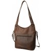 Dámska kožená taška na rameno Buffalo Pull Vintage Leather 29 5x35x15cm hnedá