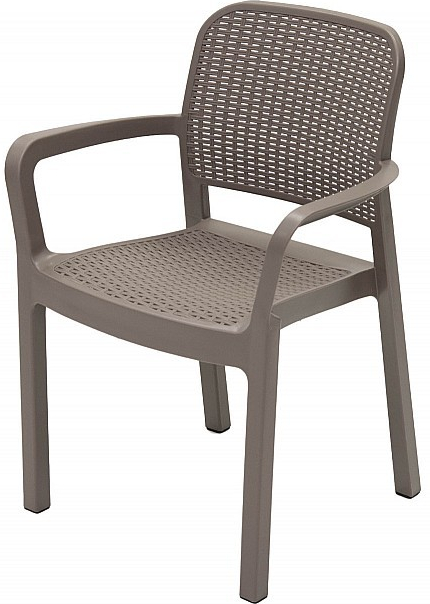 Záhradná plastová stolička KARA (cappuccino) od 39,72 € - Heureka.sk