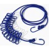 Cestovná šnúra na bielizeň s štipcami – modrá (nastaviteľná) (SNU1)