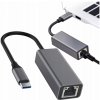 SIEŤOVÝ ADAPTÉR HUB SIEŤOVÁ KARTA LAN RJ45 USB-C PLUG&PLAY GIGA 1000MBPS