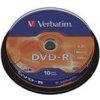 VERBATIM DVD-R 4.7GB 16X 10KS CAKE