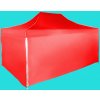 Expodom Rýchlorozkladací nožnicový stan 3x4,5m – hliníkový, Červená, 4 bočné plachty