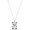 Evolution Group Strieborný náhrdelník Medvedík so zirkónmi 12101.1 crystal
