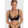 KINGA Zmenšujúca podprsenka Carmen nevystužená čierna 65/E