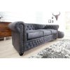 Sedacia súprava 37391 Chesterfield 3-sedenie Antik šedá