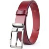 Kožený opasok ANGEL, šírka 3.3cm, Slovenská výroba - Bordová