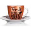 BANQUET Šálek s podšálkem FRESH MORNING COFFEE 90 ml