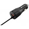 Canyon C-033, univerzálna autonabíjačka, 1x USB, výstup 5V/2,4A, Smart IC, integrovaný kábel Lightning, čierna CNE-CCA033B-US