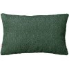 Obdĺžnikový vankúš tmavo zelený bouclé