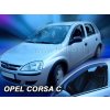 Deflektory Opel Corsa C 2000-2006 predné