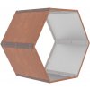 Přístřešek na dřevo G21 HEX 53 - 92 x 60 cm, hnědý