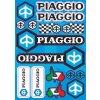 Nálepky moto Piaggio (Sada nálepiek)