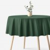 Goldea okrúhly obrus 100% bavlnené plátno - tmavo zelený Ø 130 cm