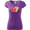 67 - čísla - Dámske tričko Pure - S ( Fialová )