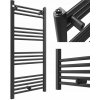 Vodný kúpeľňový radiátor Granitan 461 W 500 x 1100 mm čierny