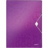 Leitz s gumičkou Wow purpurový ES462962
