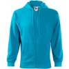 MALFINI Pánska mikina Trendy Zipper - Tyrkysová | M