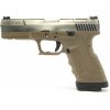 WE Airsoftová pištoľ GP1799 T8 - GBB, strieborný kovový záver, pieskový rám, strieborná hlaveň