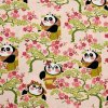 Bavlnená látka ružová popelín - Kung - fu panda