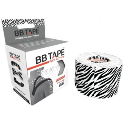 BB Tape Kineziologický tejp - 5 m x 5 cm Farba: zebra