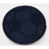 Nažehľovacia záplata - futbalová lopta - 6 cm - tmavá modrá