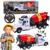 LEAN TOYS RC Domiešavač betónu so svetelnými a zvukovými efektmi, trecí pohon