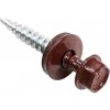 PROBAU Samovrtná skrutka so šesťhrannou hlavou, terracotta, priemer hlavy: 4,8 mm, 35 mm, 250 ks, ACCMDS4835TC