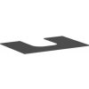 Doska pod umývadlo Hansgrohe Xevolos E 78x1x55 cm matná bridlicovo šedá mat 54208760