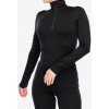 Funkčné tričko dámske Icebreaker 200 Oasis L/S Half Zip - black