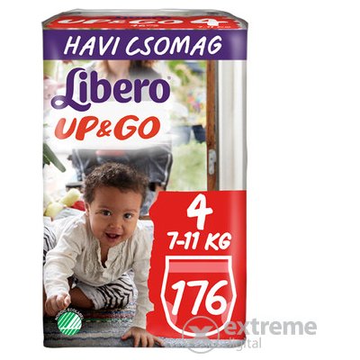 Libero Up&Go 4 nohavičkové plienky 7-11 kg 176 ks od 43 € - Heureka.sk