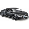 Maisto - Audi R8, matne čierna, 1:24