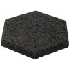 Fibrotech Akustický obkladový panel Hexagon, biely cement, drevitá vlna, 250 × 289 × 25 mm, čierna, 18 ks, 2132448