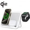 QI2-V22 3-in-1 MagSafe Magnetická bezdrôtová nabíjacia stanica Skladacie kozmetické zrkadlo 15W