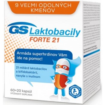 GS Laktobacily Forte 21 40 kapsúl