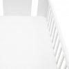 Jersey prestieradlo do postieľky NEW BABY 120 × 60 biele