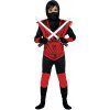 Guirca Detský chlapčenský kostým - Ninja červený Veľkosť - deti: L