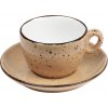IRIS DOTS hnedá šálka s podšálkou Veľkosť: 17cl na CAPPUCCINO