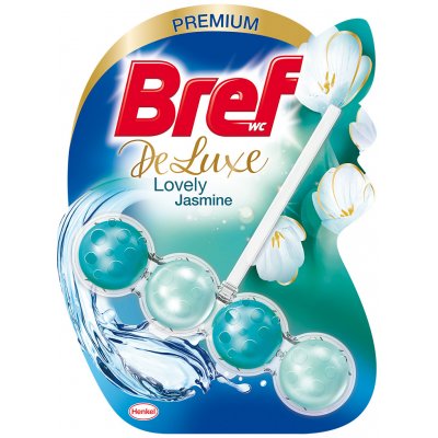 Bref DeLuxe tuhý WC blok Lovely Jasmine 3 x 50 g