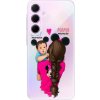 Odolné silikónové puzdro iSaprio - Mama Mouse Brunette and Boy - Samsung Galaxy A55 5G