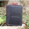 Pánska peňaženka čierna koža matná WILD